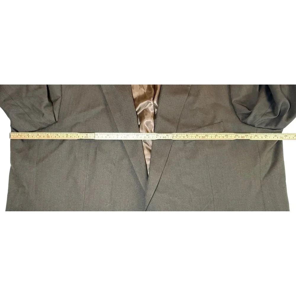 Oak Hill Blazer Sport Coat Herringbone Two Button‎ Brown Career Men's 54L